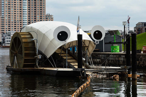 Mr. Trash Wheel, a garbage collecting boat