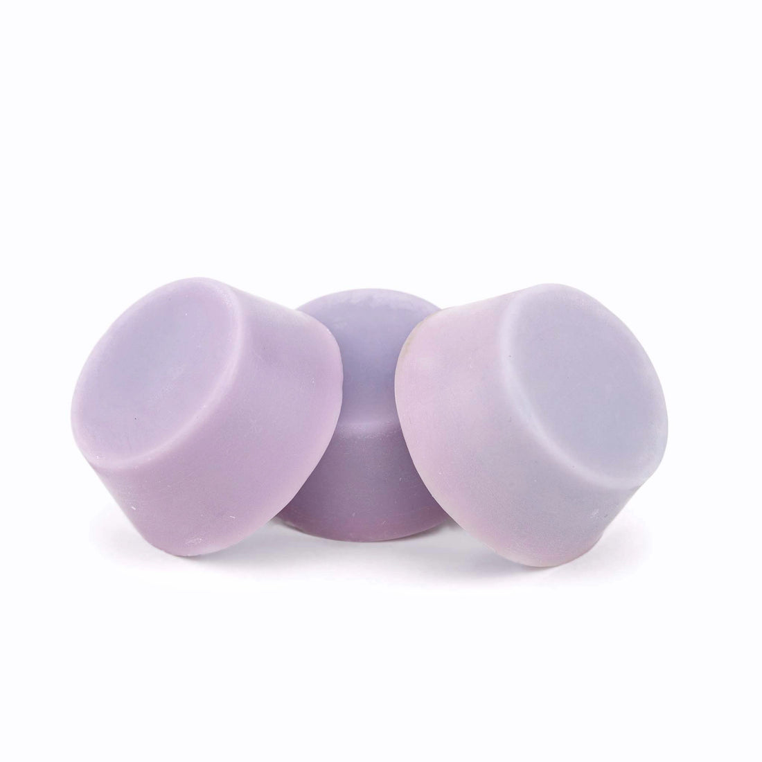 a purple round conditioner bar