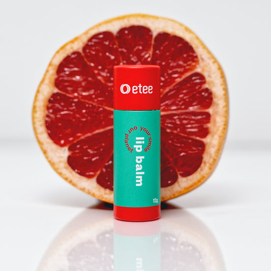 grapefruit lip balm tube