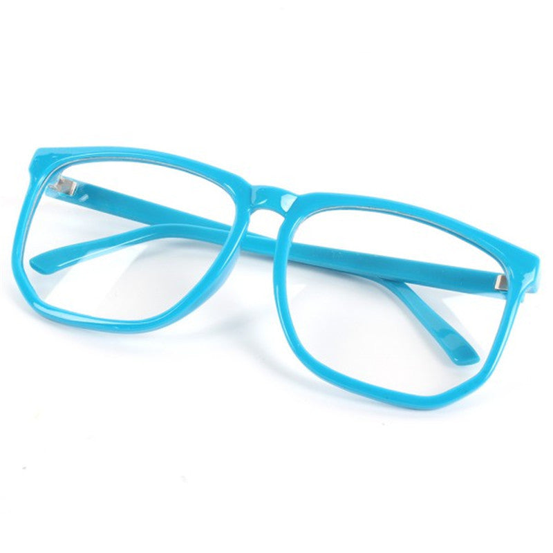 blue nerd glasses