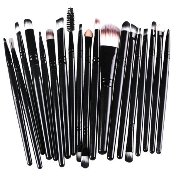 pro makeup 20pcs brush set powder foundation eyeshadow eyeliner lip make up brushes tool J4U66