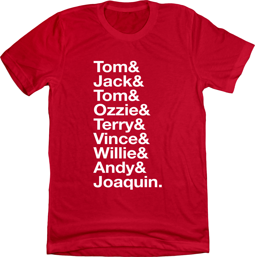 Baseball Lineup 1985 St. Louis & | Vintage Baseball | Old School Shirts ...