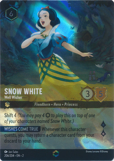 Snow White - Well Wisher - Enchanted 206/204 – Disney Lorcana Card Details  + Review – Lorcana Player