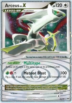 1 X Pokemon Platinum Arceus Lv. X DP56 Promo Card