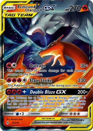 Reshiram GX - 71/70 - Secret Rare - Pokemon Singles » Sun & Moon