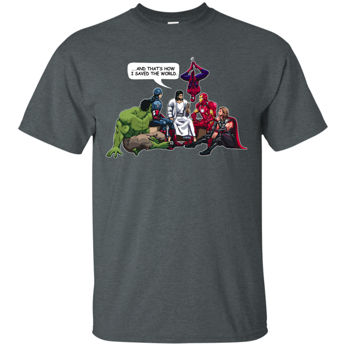 Jesus and Superheroes: And that how I saved the world shirt - TeesGrab