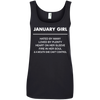 January Girl hated by many loved by plenty Shirt, Tank top - TeesGrab