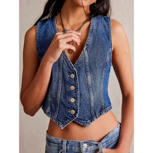 Denim Vest Jacket - Adams Tack