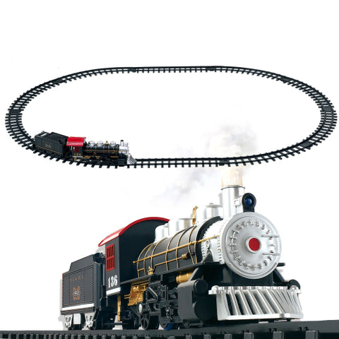 train set with smoke and sound