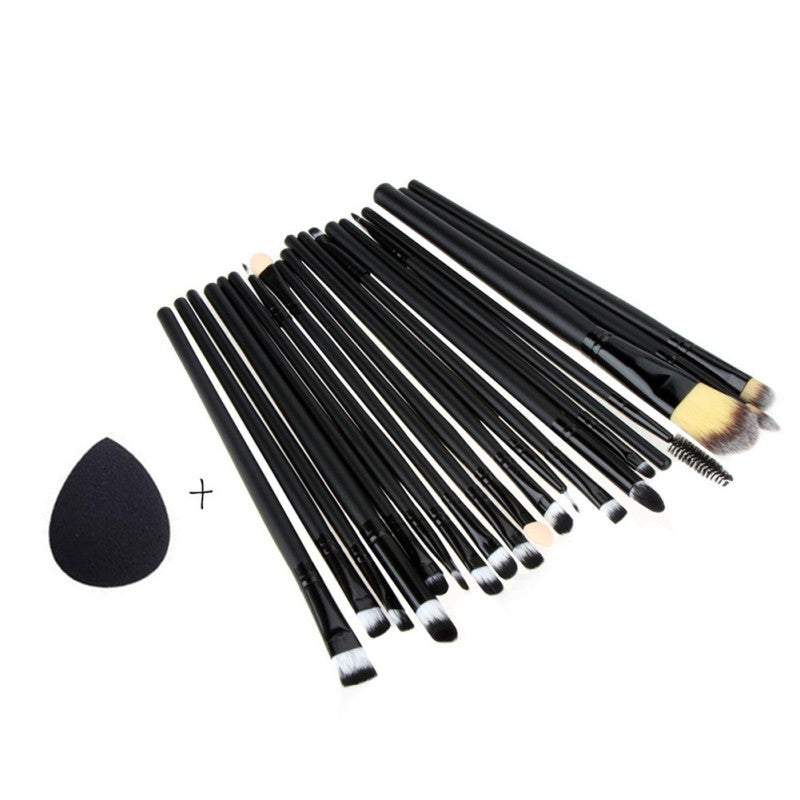 MAANGE 20pcs Makeup Brushes Set Powder Foundation Eyeshadow Eyeliner Lip Brush Tool + Sponge Beush S1 TIML66