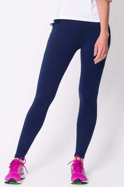 womens navy running leggings