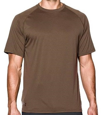 brown under armour shirt