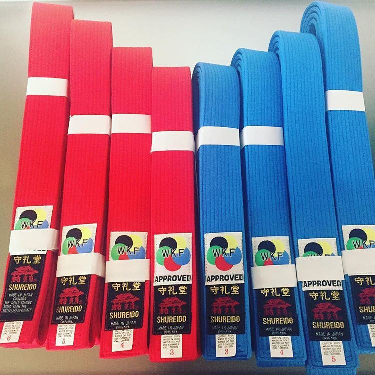 Shureido WKF Approved Competition Belts (Kata) Kinji San