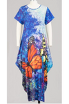 Butterfly Print Maxi Dress