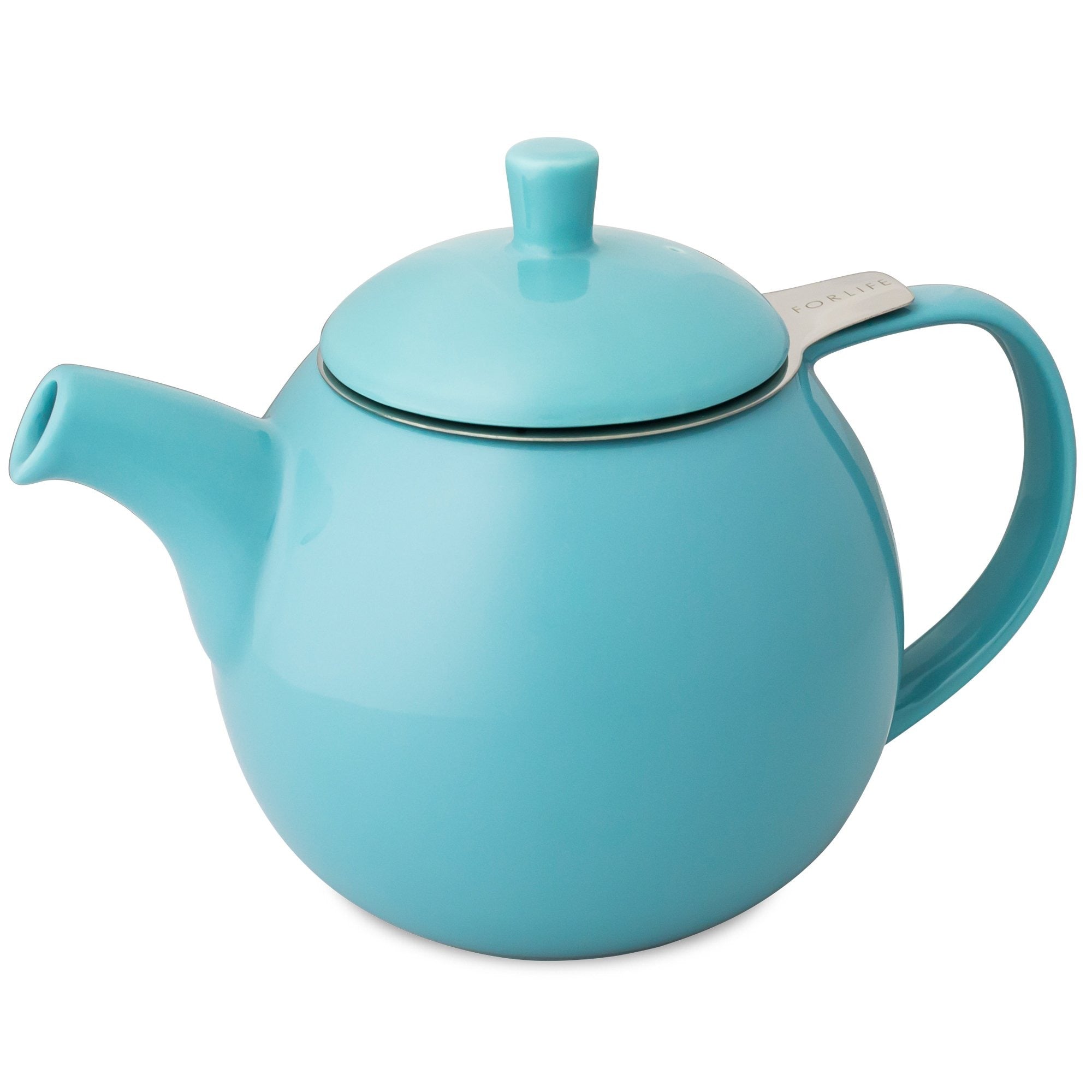 ForLife Curve Turquoise Teapot 24 oz – The Happy Cook
