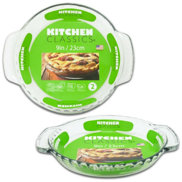 Kitchen Classics 9" Handled Glass Pie Pan