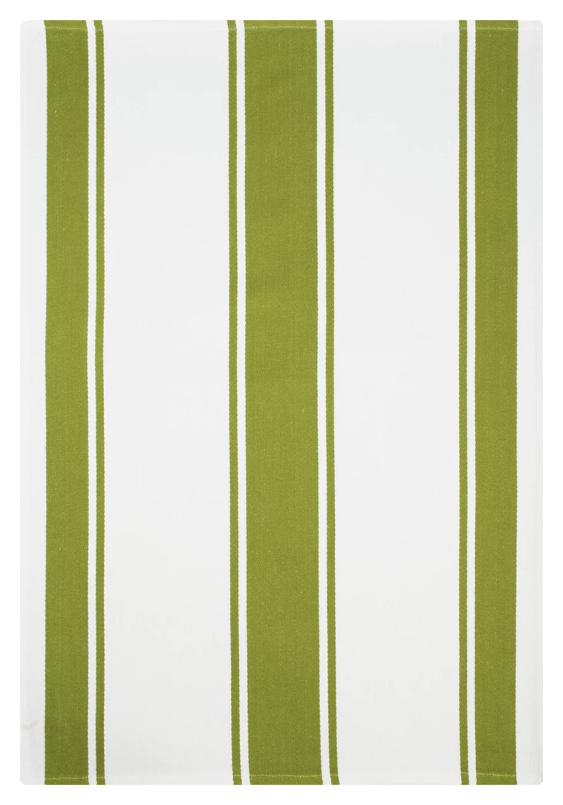 MU Kitchen- Stripe Towel- Cactus