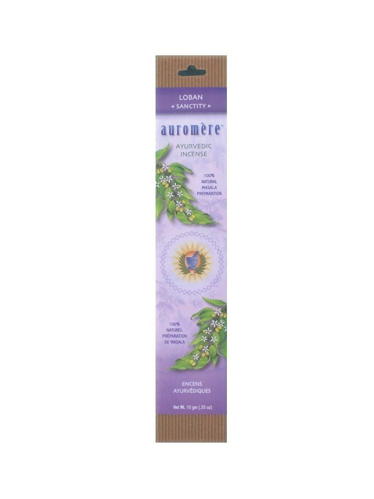 Auromere, Loban Ayurvedic Incense, 10 gm