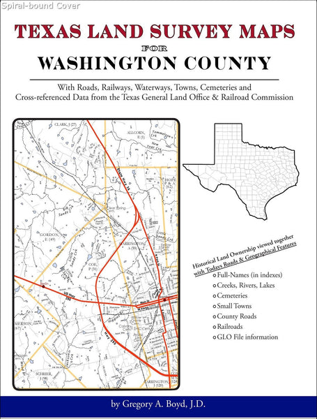 Texas Land Survey Maps for Washington County - Arphax Publishing Co.