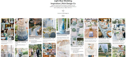 Light Blue Wedding Mood Board