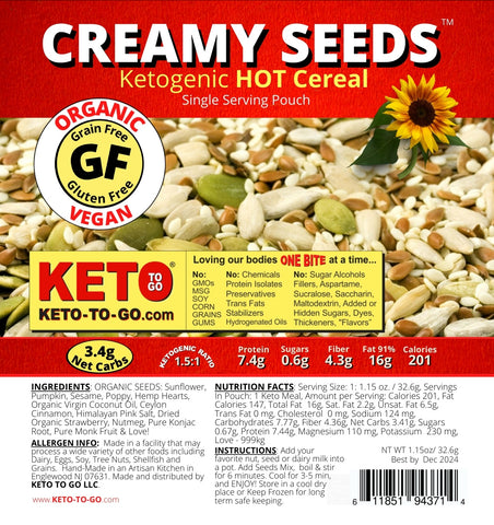 CREAMY SEEDS - Hot Keto Cereal