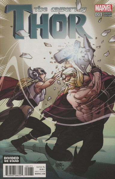 UNWORTHY THOR #1 COVER VARIANT E DIVIDED WE STAND