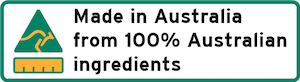 Made in Australia with 100% Australian Ingregents