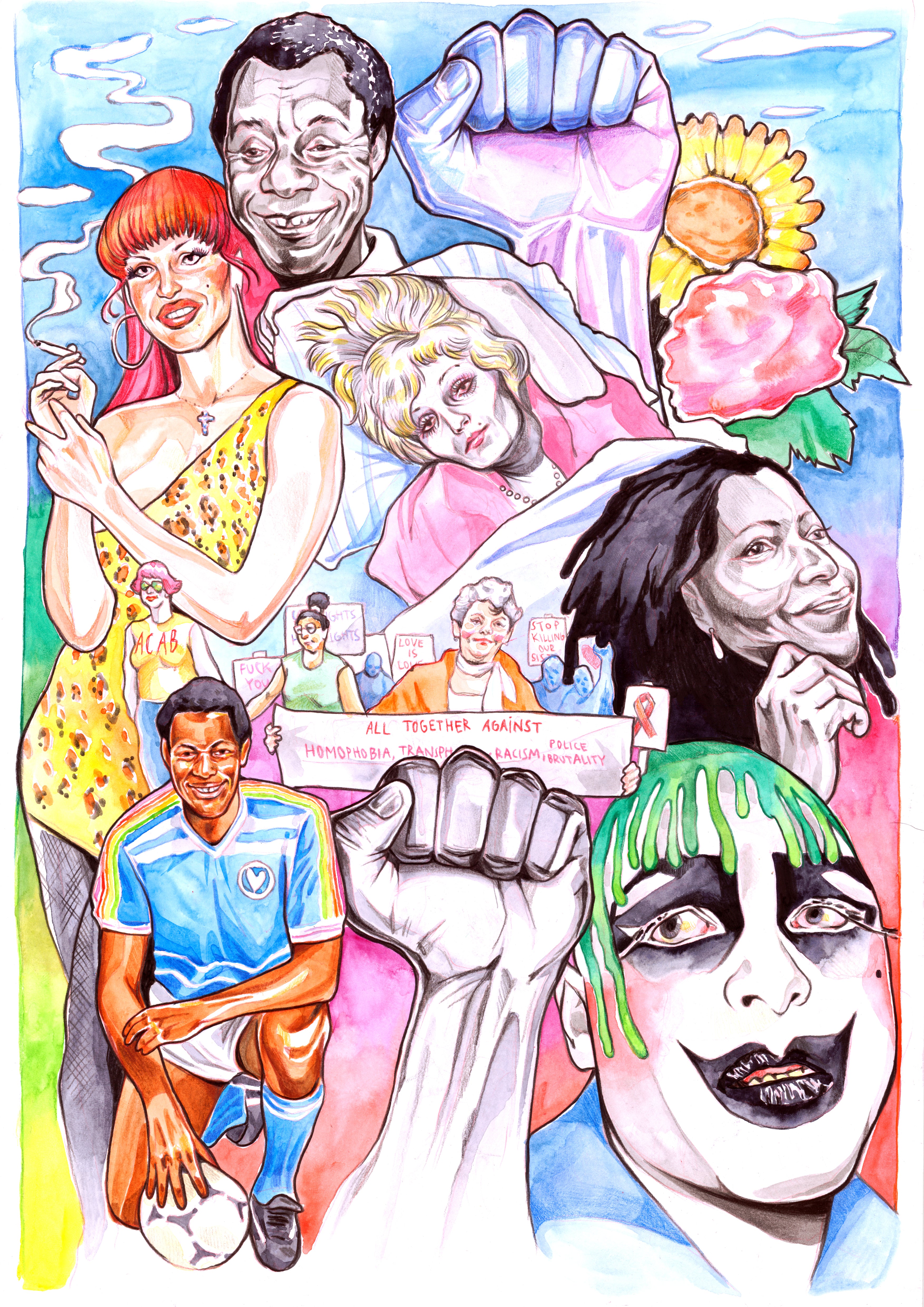 Mural Poster in honor of Pride 2020