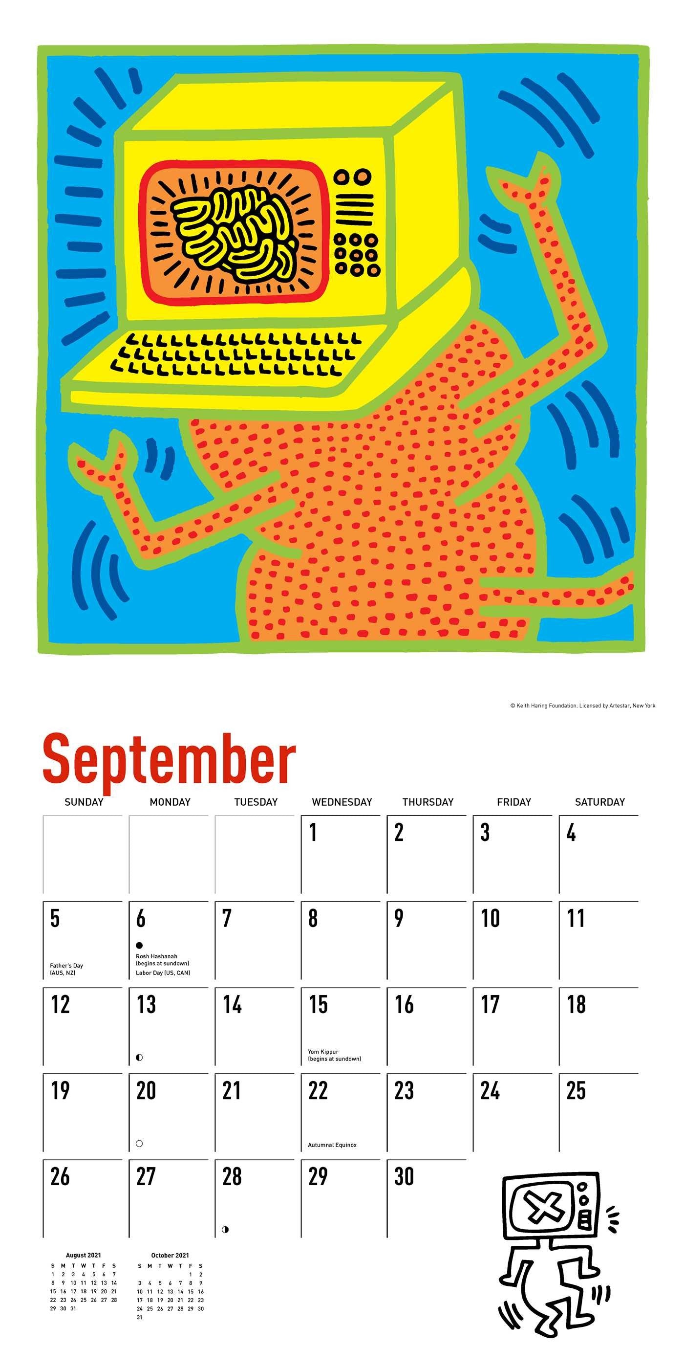 Keith haring 2021 wall calendar CULTUREEDIT