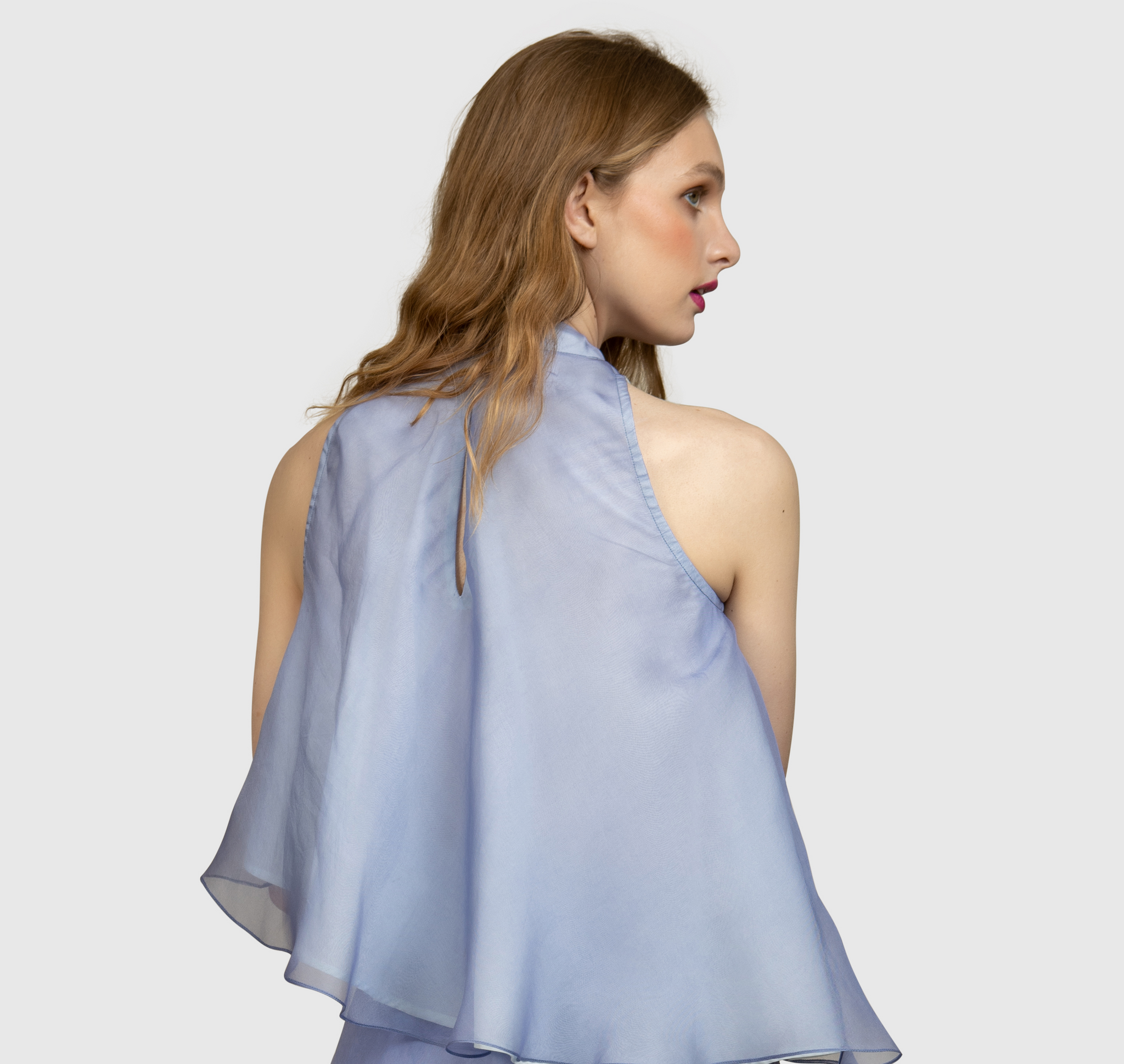 Silk Ruffled Top – AGAATI