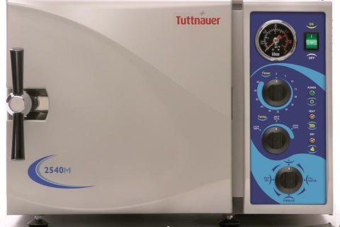 Example of manual autoclave from Tuttnauer 