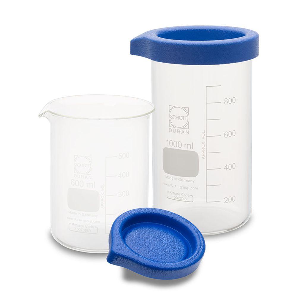 Elmasonic 1000ml Glass Beaker And Secured Plastic Cover 3073