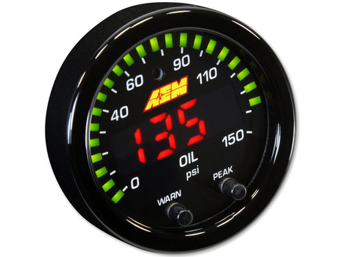 AEM Electronics Oil/Transmission/Coolant Temperature Gauge Digital 52mm -  Universal