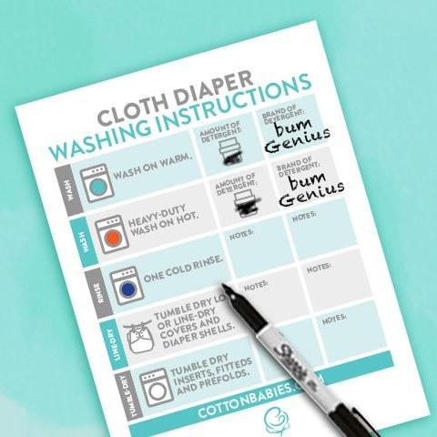 washing cloth diapers