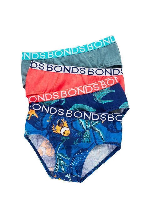 Bonds Boys 2 pack cotton briefs Green/Grey – Lemmons Store