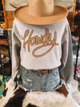 Howdy Rope Sweatshirt (Grey)