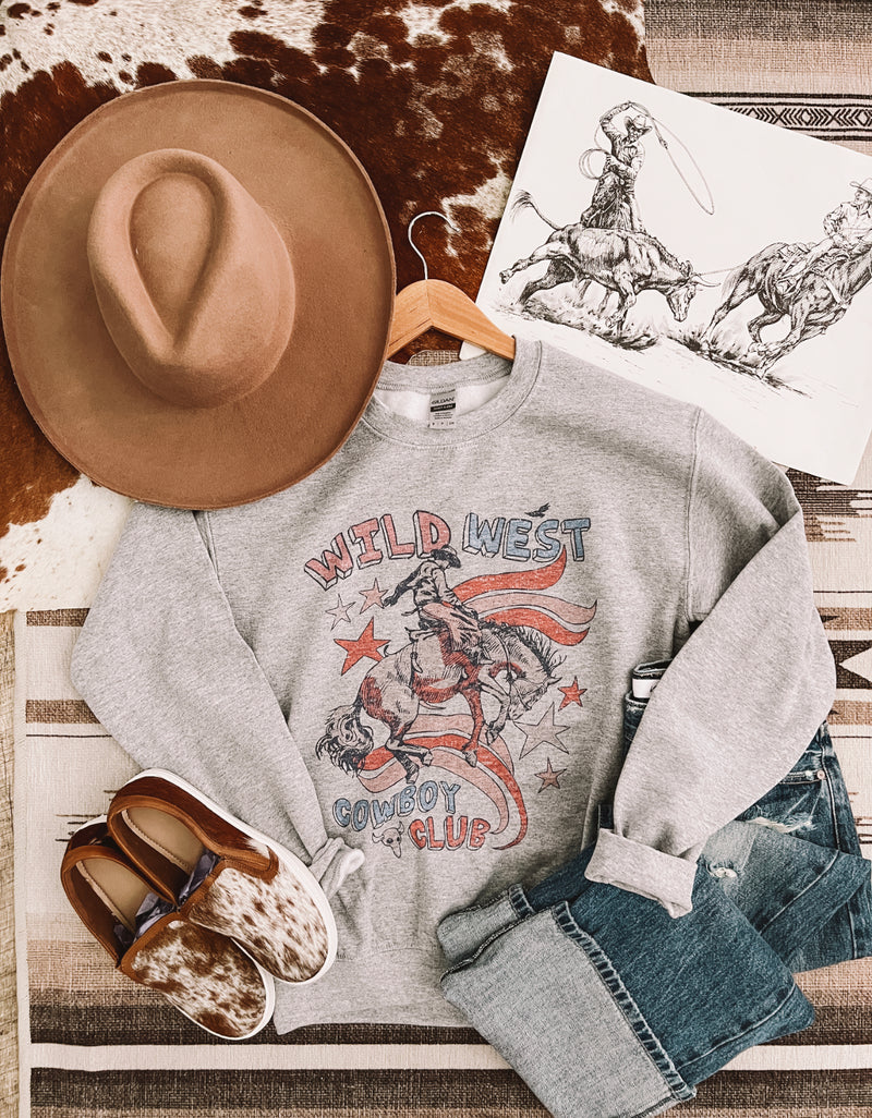 Wild West Cowboy Club Sweatshirt (heather)