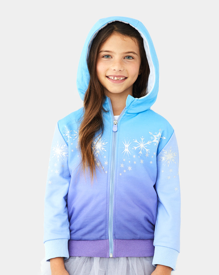 frozen zip up hoodie