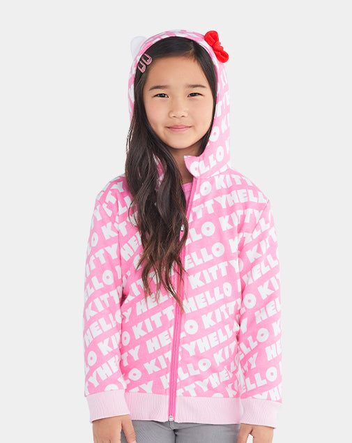 hello kitty zip up hoodie