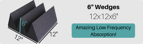 6 inch wedge acoustic panels - benefits of sound dampening panels for echo reduction and lowering reverberation time in a room