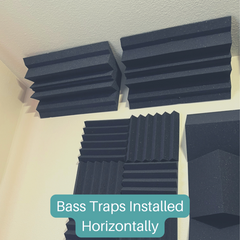 Bass Traps Installed Horizontally