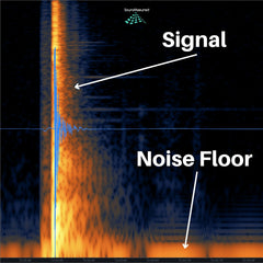 picture of noise floor in audio recording