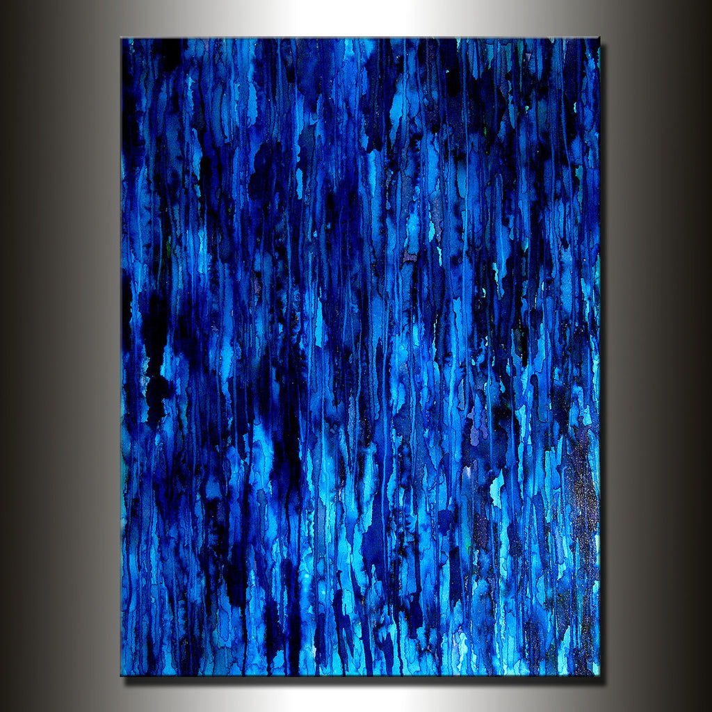 Modern Painting Original Large Blue Abstract Painting Modern Abstract