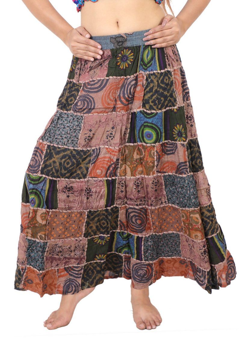 One Size Assorted Wevez Womens Tribal Leaves Style Skirt Pack of 3 Women  Clothing