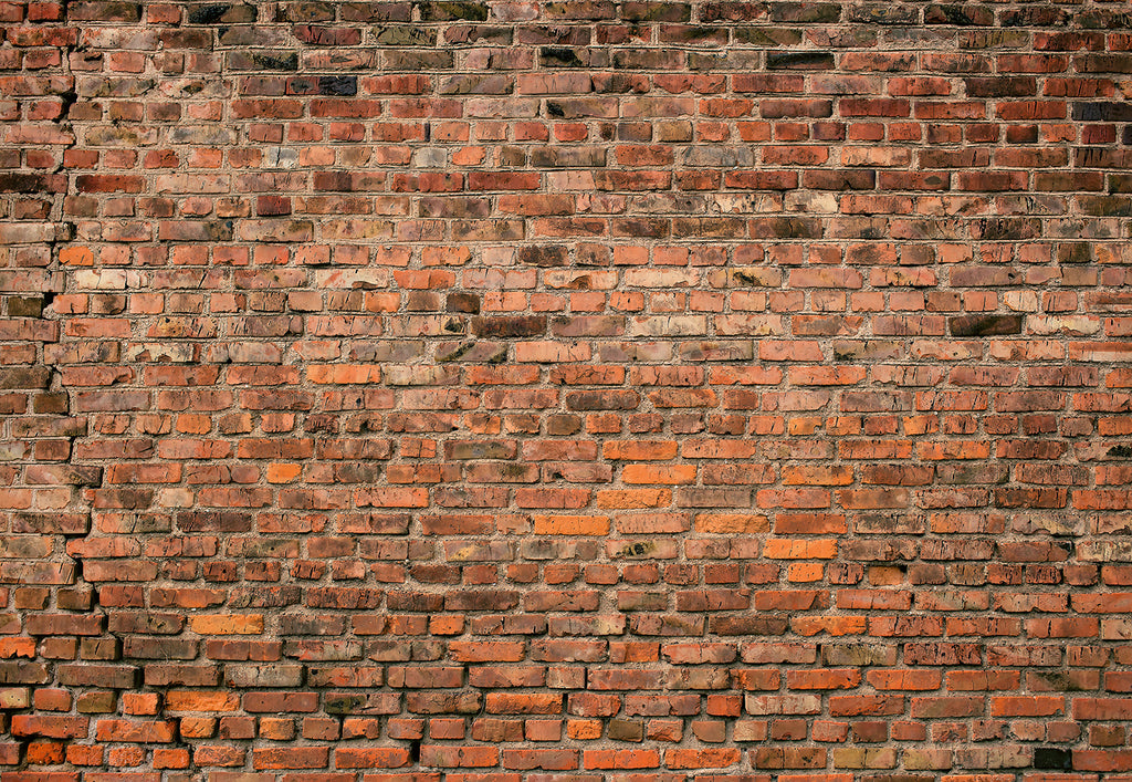  Rustic  Red  Brick  Walls  Wall  Mural Melbourne Australia 