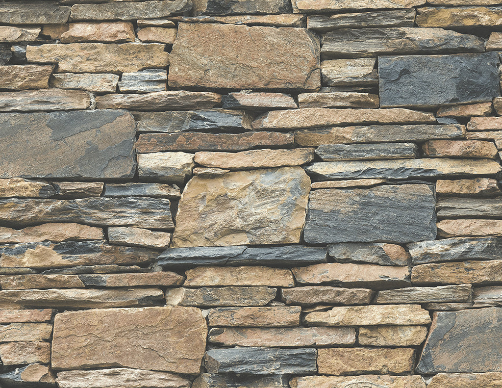 3D stacked stone rock Wall covering Brick in Melbourne