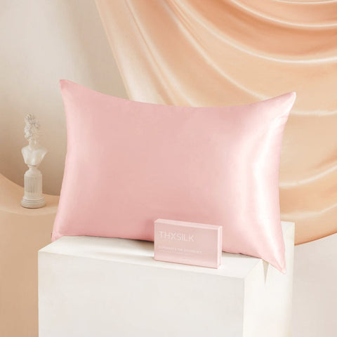 pink silk pillowcase
