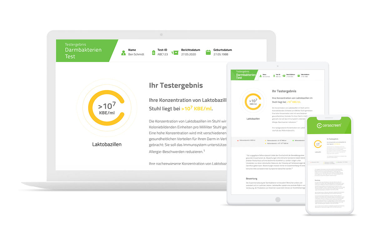 Ergebnisbericht des Darmbakterien Test