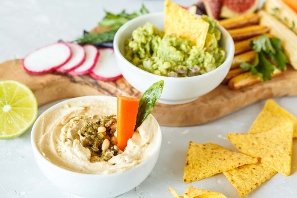 Dips für das vegane Grillen: Hummus und Guacamole