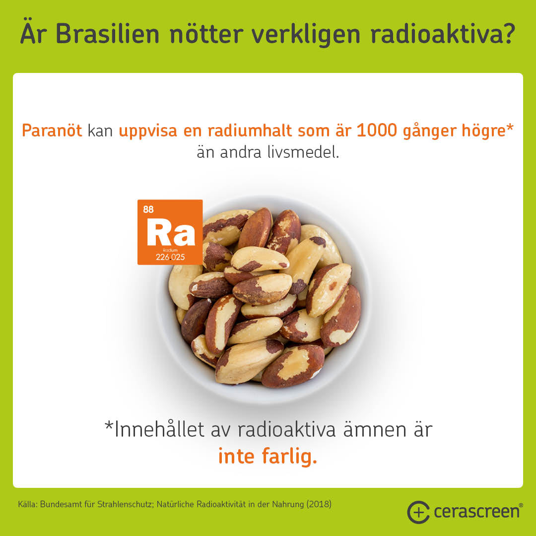 Är paranötter radioaktiva?